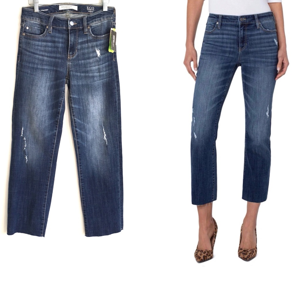 LIVERPOOL Los Angeles Kennedy Crop Straight with Cut Hem Size 26 / 2